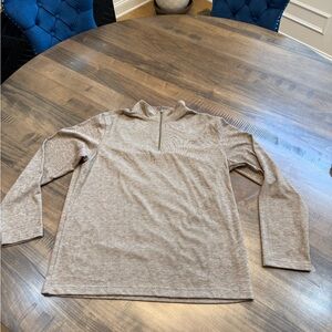 GAP Men's Light Brown 1/4 Zip-Up Sweater